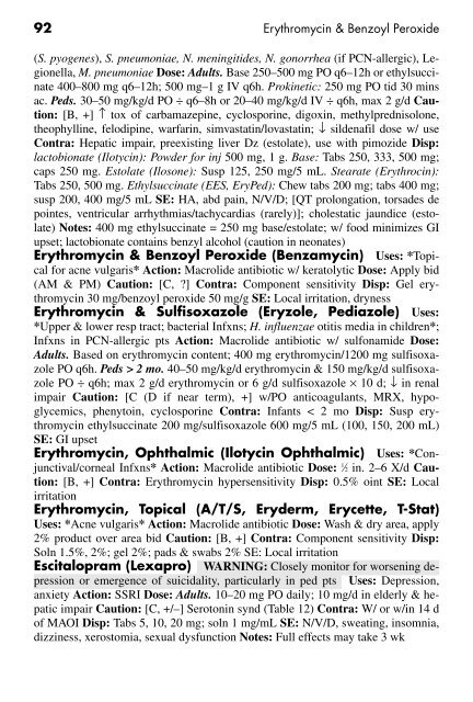 Clinician's Pocket Drug Reference 2008