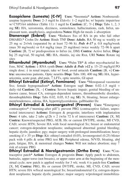 Clinician's Pocket Drug Reference 2008