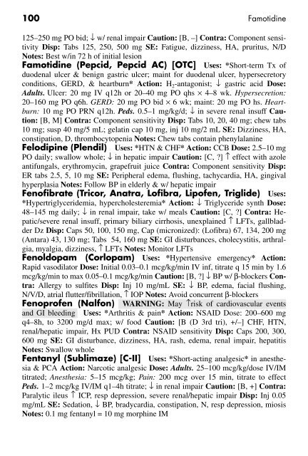 Clinician's Pocket Drug Reference 2008