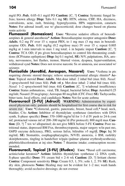 Clinician's Pocket Drug Reference 2008