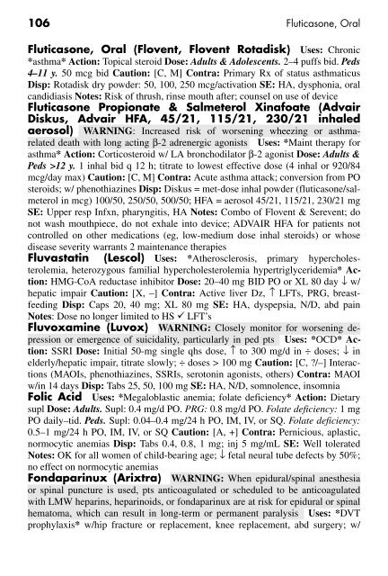 Clinician's Pocket Drug Reference 2008