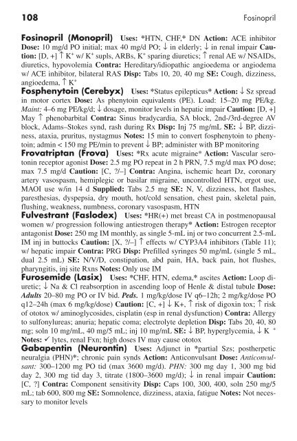 Clinician's Pocket Drug Reference 2008