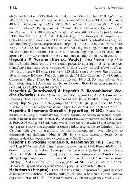 Clinician's Pocket Drug Reference 2008