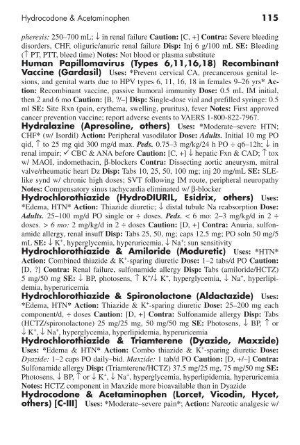 Clinician's Pocket Drug Reference 2008