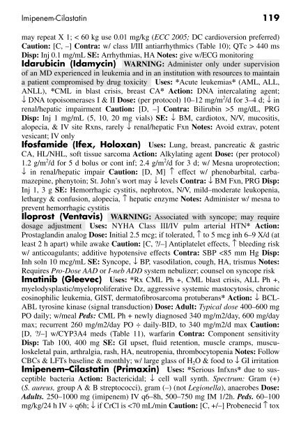 Clinician's Pocket Drug Reference 2008