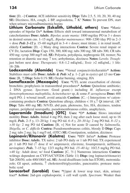 Clinician's Pocket Drug Reference 2008