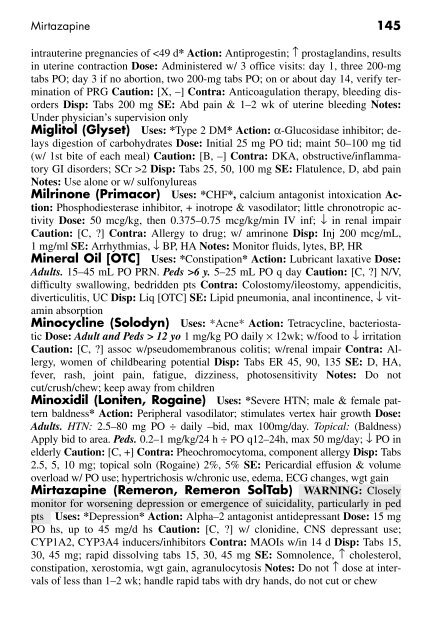 Clinician's Pocket Drug Reference 2008