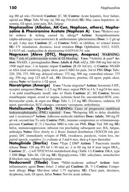 Clinician's Pocket Drug Reference 2008