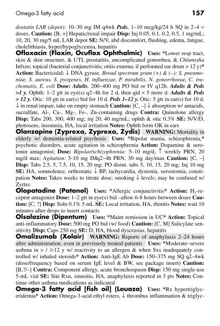 Clinician's Pocket Drug Reference 2008