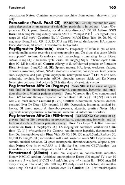 Clinician's Pocket Drug Reference 2008