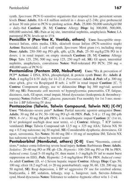 Clinician's Pocket Drug Reference 2008