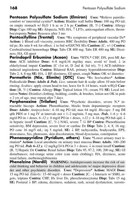 Clinician's Pocket Drug Reference 2008