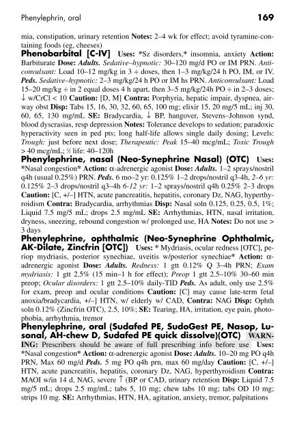 Clinician's Pocket Drug Reference 2008