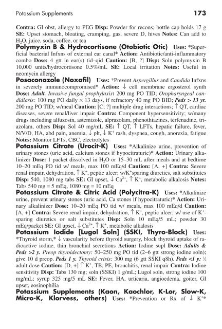 Clinician's Pocket Drug Reference 2008