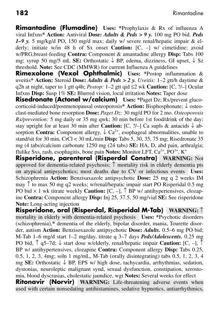 Clinician's Pocket Drug Reference 2008