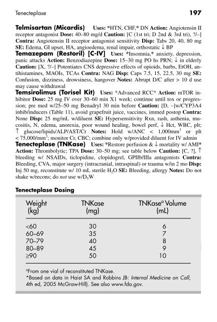 Clinician's Pocket Drug Reference 2008