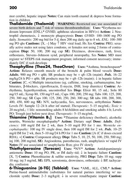 Clinician's Pocket Drug Reference 2008