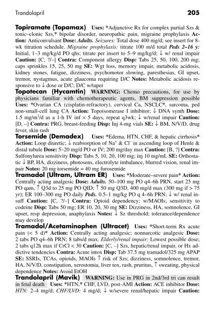 Clinician's Pocket Drug Reference 2008