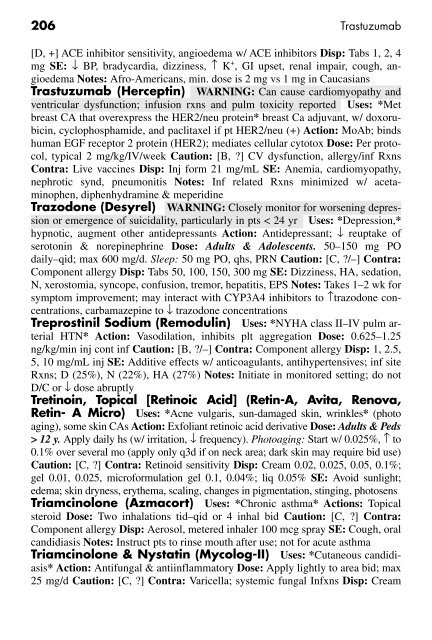 Clinician's Pocket Drug Reference 2008