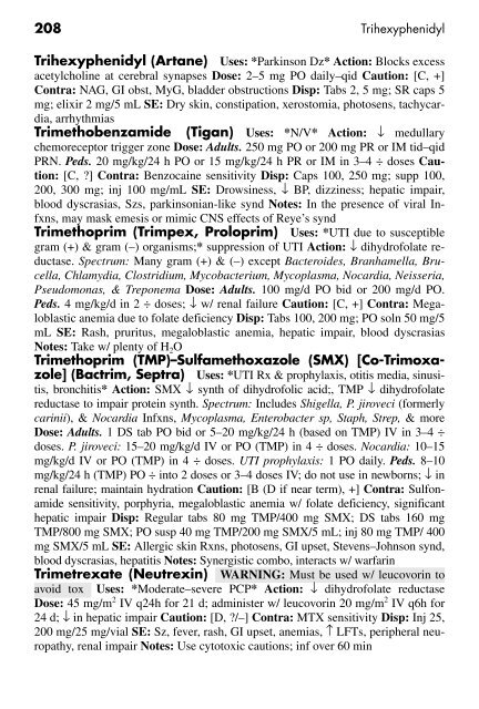 Clinician's Pocket Drug Reference 2008