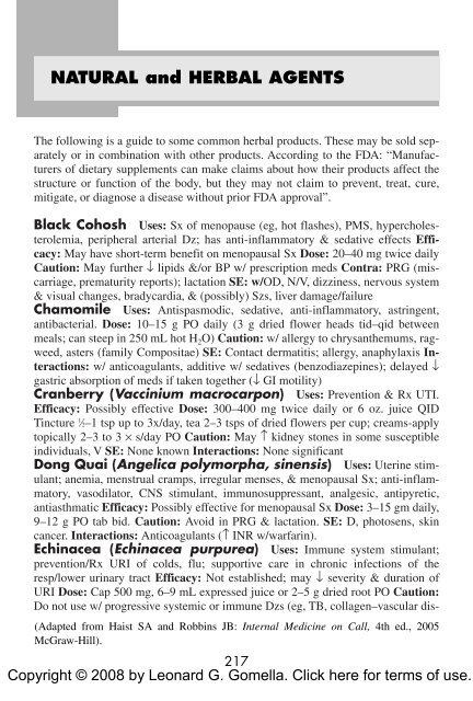 Clinician's Pocket Drug Reference 2008