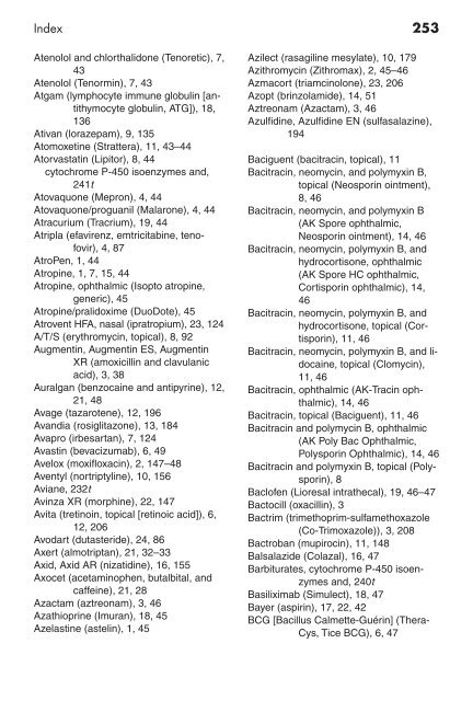 Clinician's Pocket Drug Reference 2008