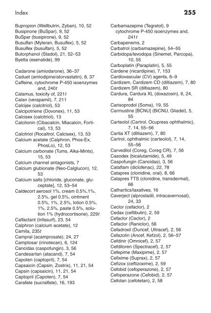 Clinician's Pocket Drug Reference 2008