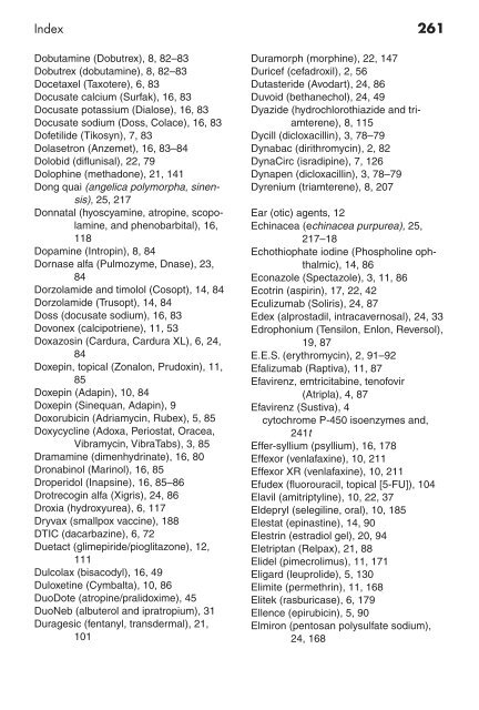 Clinician's Pocket Drug Reference 2008