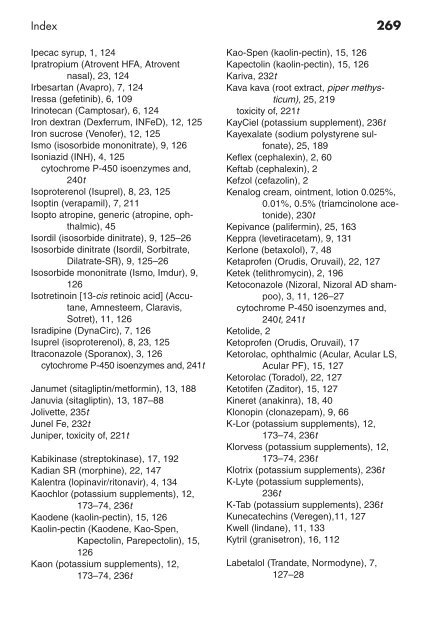 Clinician's Pocket Drug Reference 2008