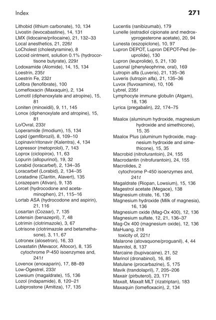 Clinician's Pocket Drug Reference 2008