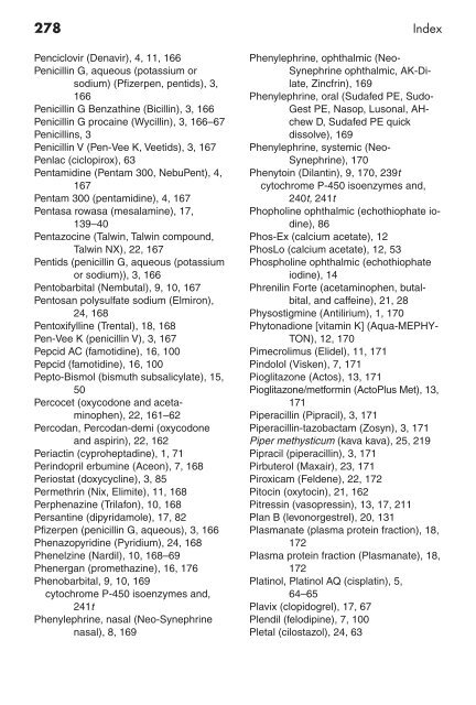 Clinician's Pocket Drug Reference 2008