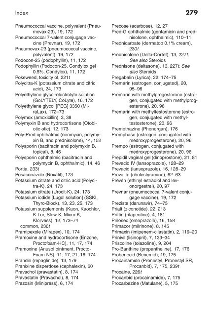 Clinician's Pocket Drug Reference 2008