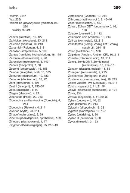 Clinician's Pocket Drug Reference 2008