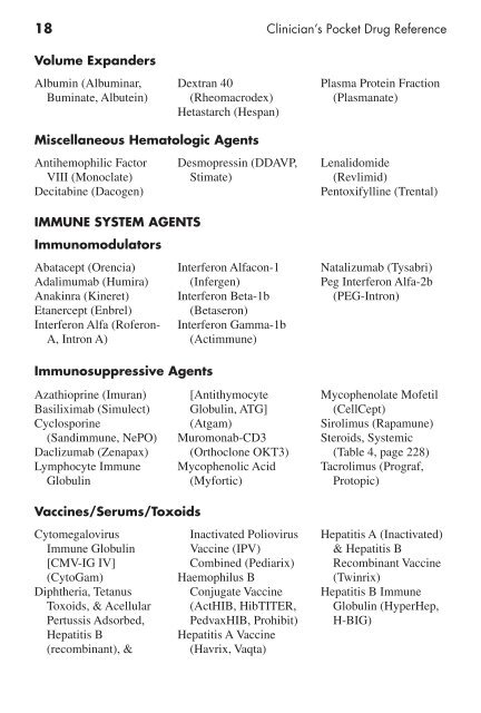 Clinician's Pocket Drug Reference 2008