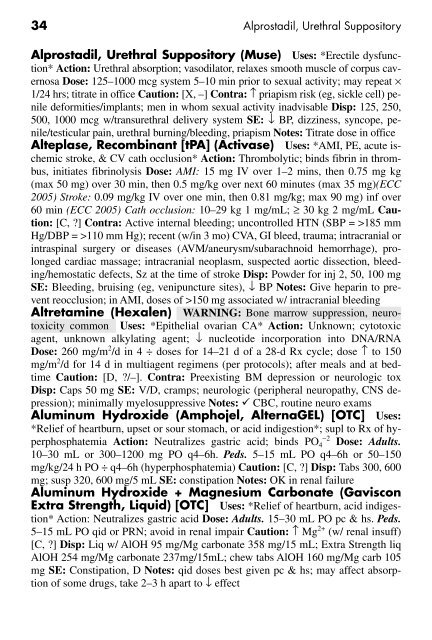 Clinician's Pocket Drug Reference 2008