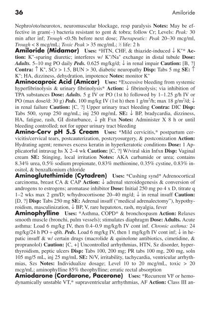 Clinician's Pocket Drug Reference 2008