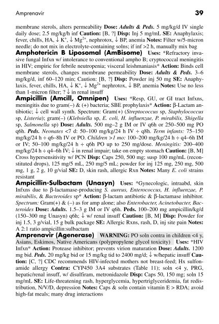 Clinician's Pocket Drug Reference 2008