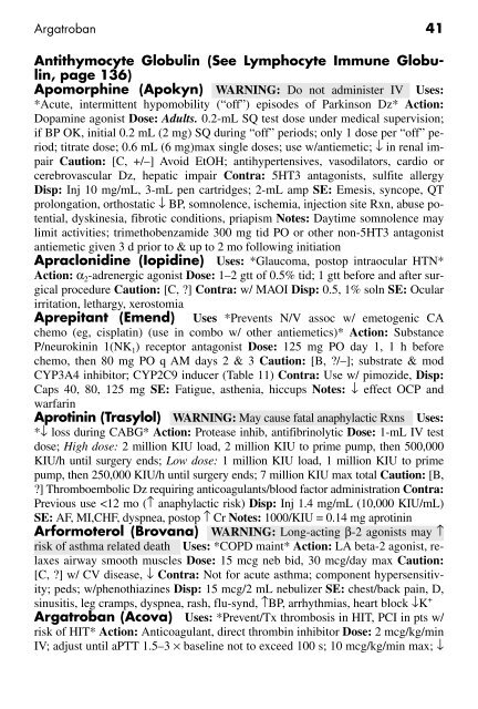 Clinician's Pocket Drug Reference 2008