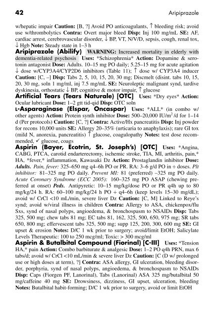 Clinician's Pocket Drug Reference 2008