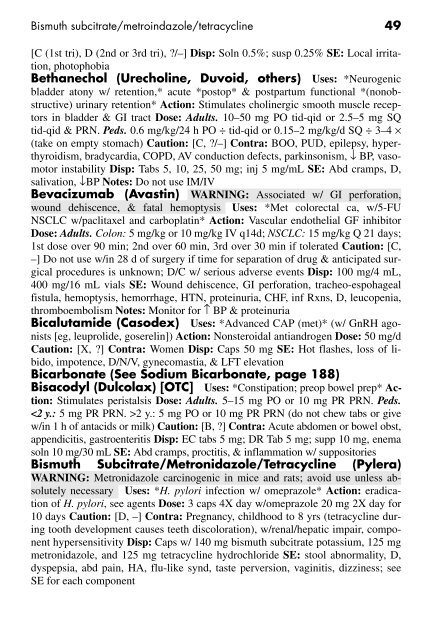 Clinician's Pocket Drug Reference 2008