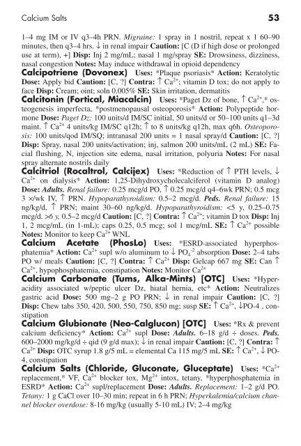 Clinician's Pocket Drug Reference 2008