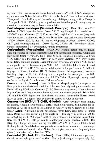 Clinician's Pocket Drug Reference 2008