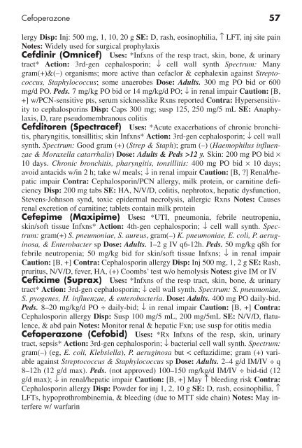 Clinician's Pocket Drug Reference 2008