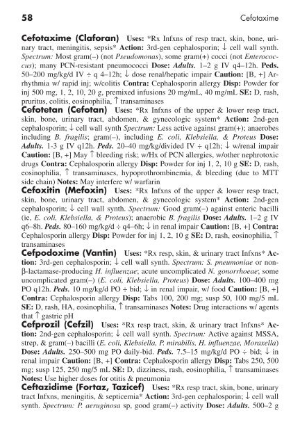 Clinician's Pocket Drug Reference 2008