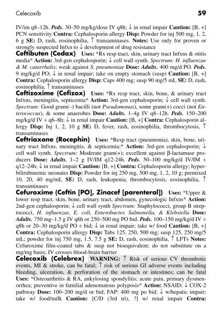 Clinician's Pocket Drug Reference 2008