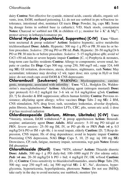 Clinician's Pocket Drug Reference 2008