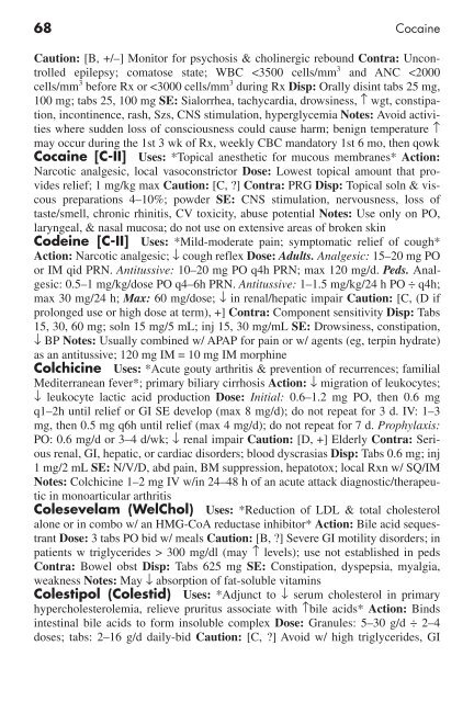 Clinician's Pocket Drug Reference 2008