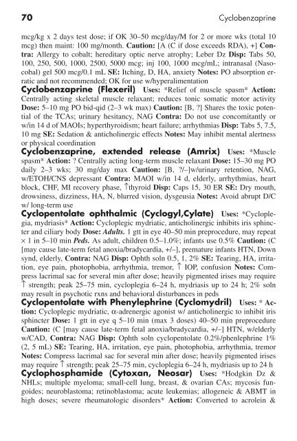 Clinician's Pocket Drug Reference 2008