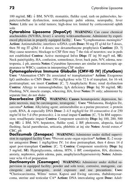 Clinician's Pocket Drug Reference 2008