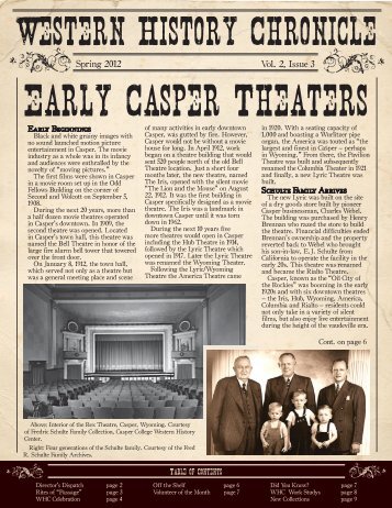 Volume 2 ~ Issue 3 - Casper College